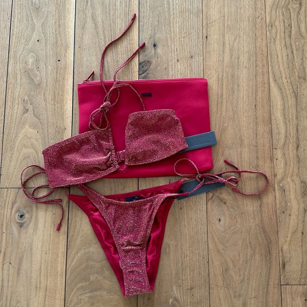 TRIANGL ASTER - RUBY SPARKLE SET + BAG NEW WITH TAGS (PRICE FIRM)